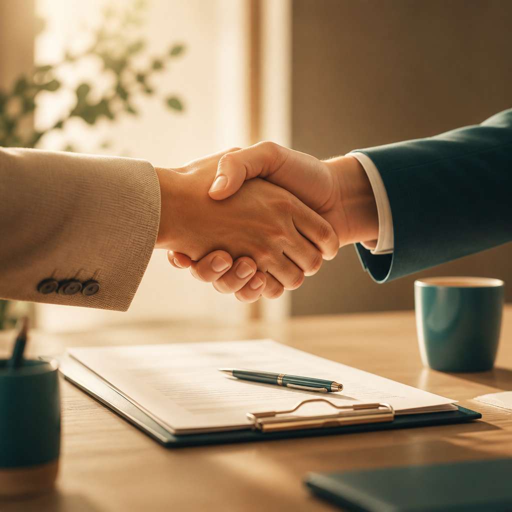 Business Agreement Handshake